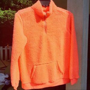 Bright Orange Fuzzy Jacket